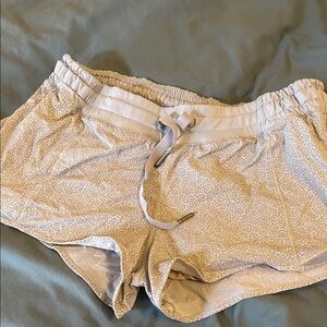 lululemon athletica Light Gray Patterned Shorts